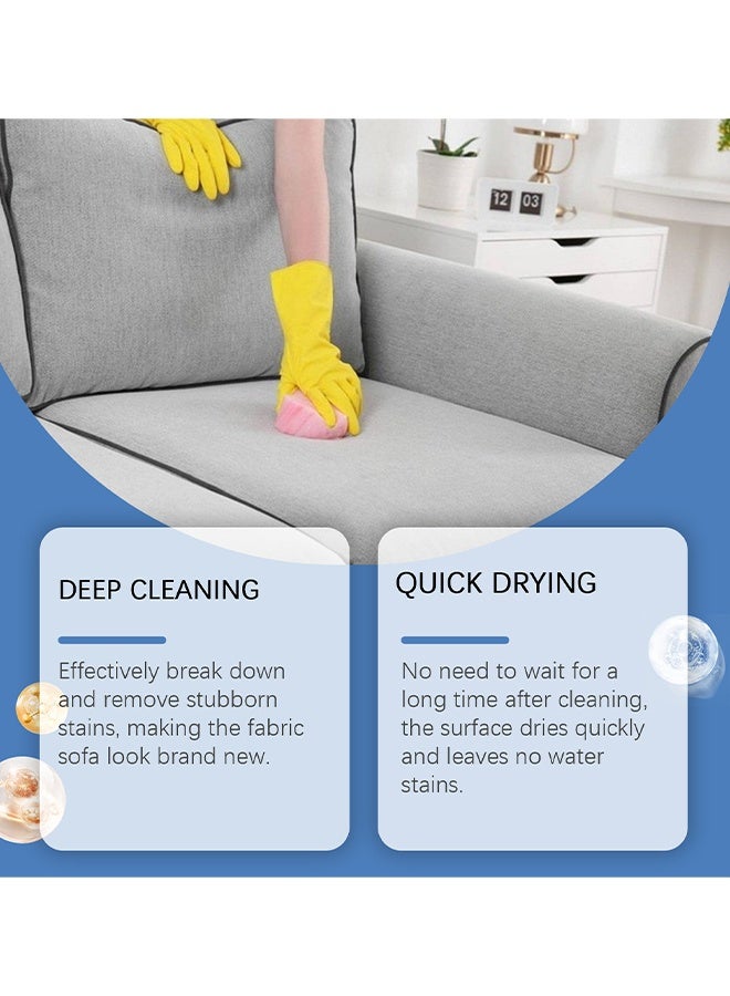 JUE FISH Multi-Purpose Fabric Dry Cleaner, Fabric Protector, Fabric Sofa Cleaner, Fabric Dry Cleaner, Carpet & Upholstery Stain Cleaner Spray Expert Stain And Odor Remover, No-Rinse Foam For Stubborn Stains On Couches, Pillows, Carpets & Upholstery, 120ml - Image 4