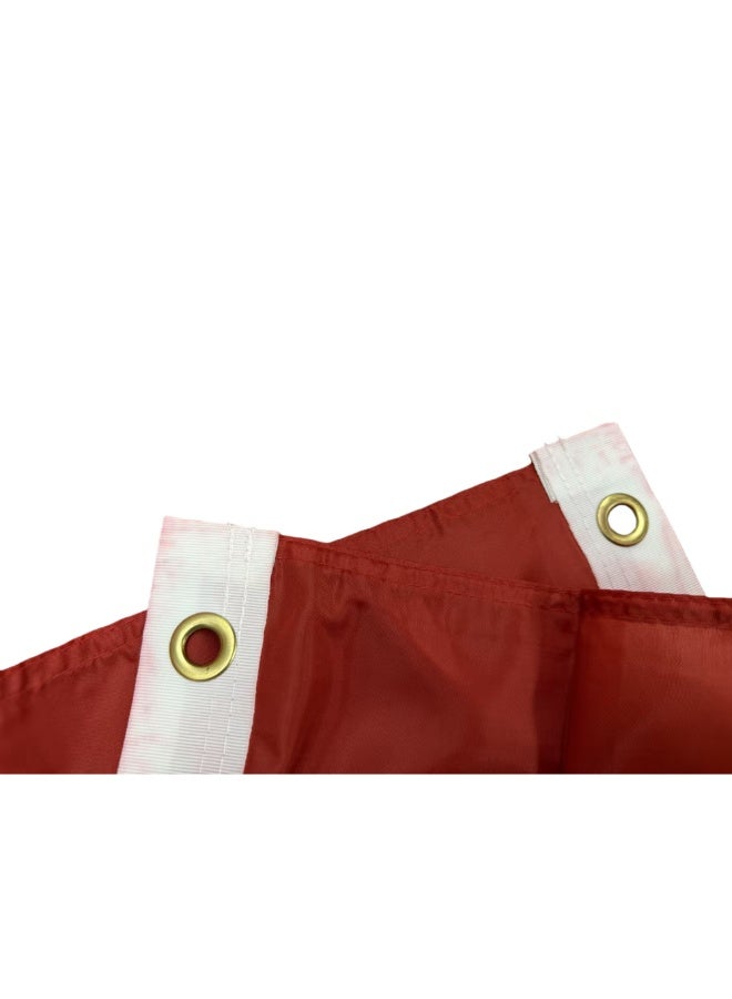 عاصفة علم تركيا من نوع Stormflag مقاس 90x150 سم (3x5 قدم) من البوليستر 100% مع فتحات نحاسية - Image 2