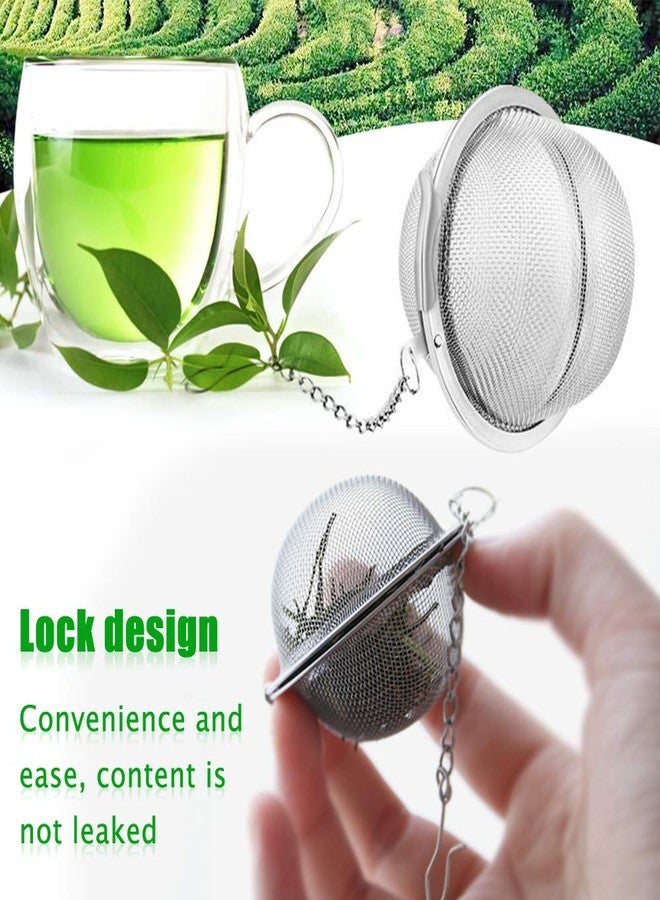 Golf Tea Steeper, 2Pcs Mesh Tea Infuser Premium Tea Filter Tea Interval Diffuser with Extended Chain Hook for Brew Loose Leaf Tea and Spices & Seasonings - Image 5