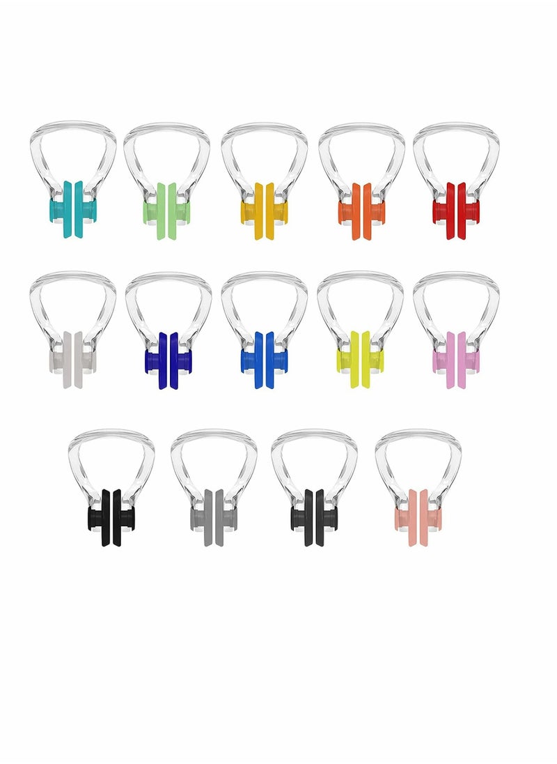 SYOSI Aquatic Gloves Help Upper Limb Resistance + Swimming Nose Clip (14 Packs, Multi-Color), With Waterproof Silicone Size Suitable For Men, Women And Adults  - Image 2