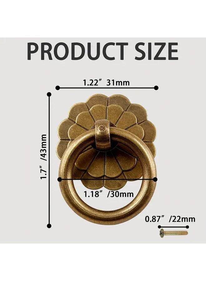 2pcs Vintage Copper Cabinet Knobs Bronze Black Finishes Easy Install Drawer Pulls - Image 2