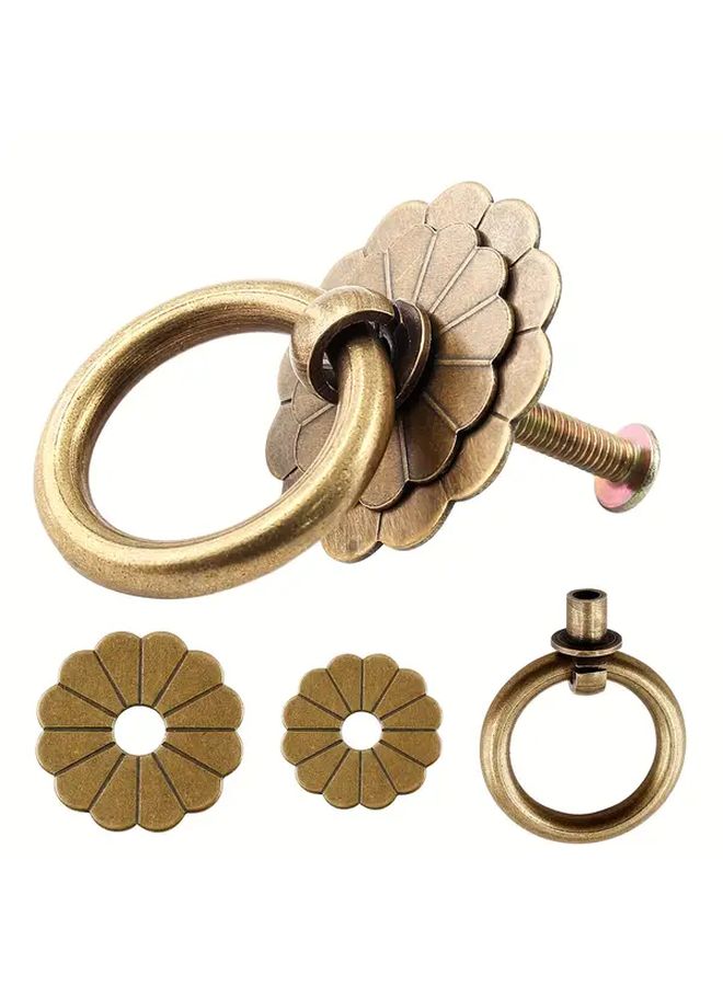 2pcs Vintage Copper Cabinet Knobs Bronze Black Finishes Easy Install Drawer Pulls - Image 4