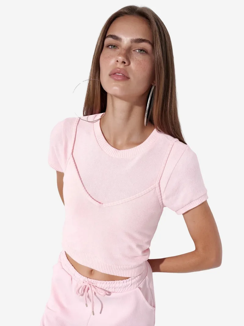 بوسيم BUSEM Women's Ribbed Crop Top