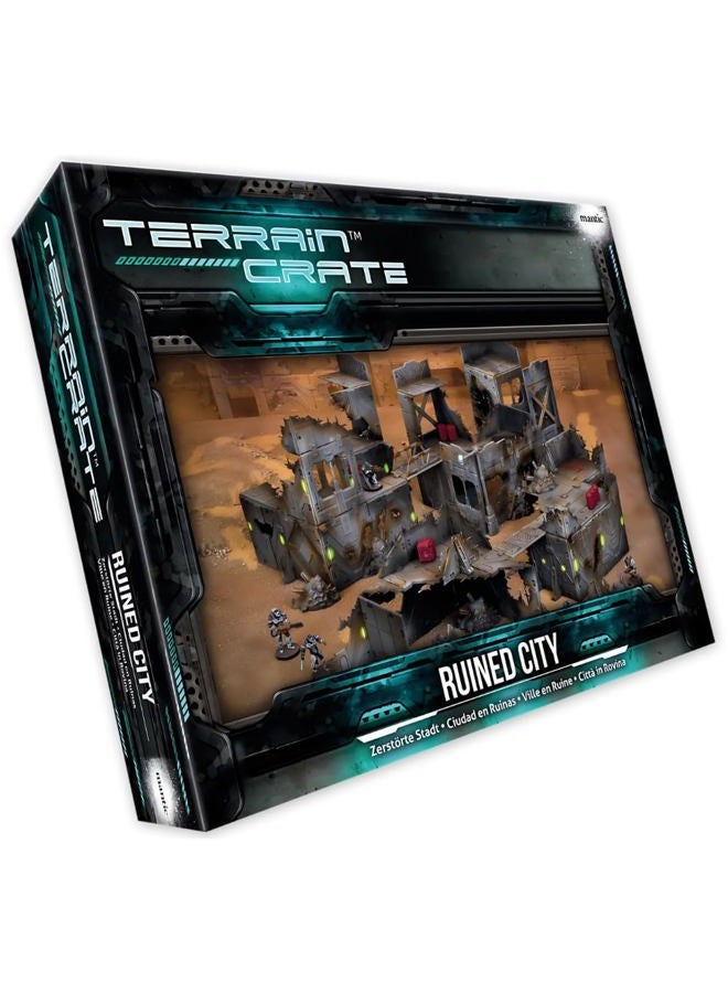 Mantic Games MGTC203 TerrainCrate Ruined City Modular Scenery, Brown - Image 1