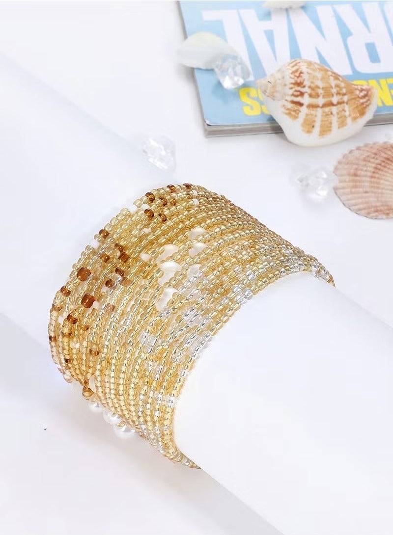 Waist Beads for Women Belly Chain Adjustable Boho Multilayer Waist Chain African Waist Beads Plus Size Bikini Jewelry 3pcs - Image 2