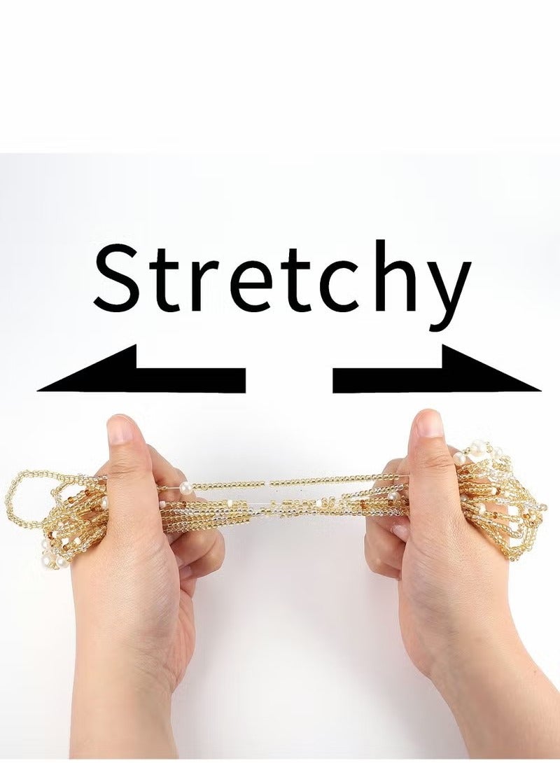 Waist Beads for Women Belly Chain Adjustable Boho Multilayer Waist Chain African Waist Beads Plus Size Bikini Jewelry 3pcs - Image 4