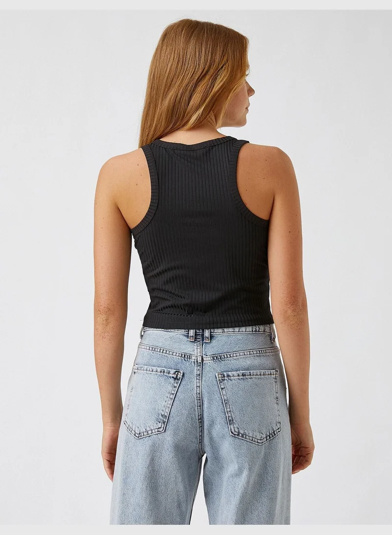 كوتون Halterneck Tanktop