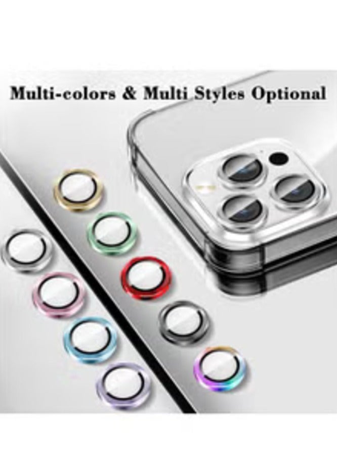 ELTRAZONE Silver Tempered Glass Camera Lens Protector for iPhone 16 Pro/Pro Max - HD Clarity with Automatic Alignment & Metal Rings - Image 2