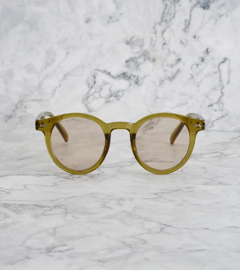  اكسبليست باوتس نظارات شمسية أنيقة للجنسين جيمس زيتوني - بني فاتح