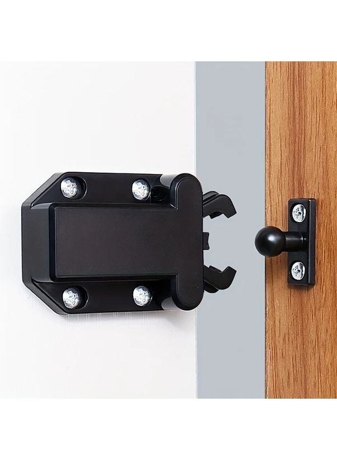 8 Pack Black Heavy Duty Push To Open Cabinet Catches Durable Metal Hardware - Image 4