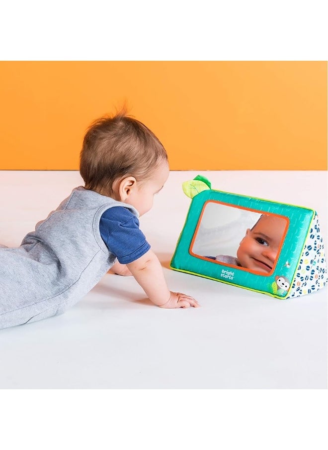 Bright Starts - Bright Starts Sit and See Safari Floor Mirror Tummy Time Activity Toy, Ages Newborn + - Image 1