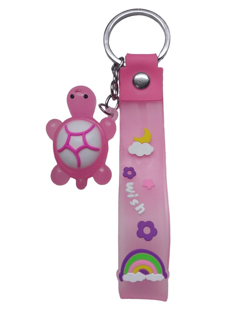 Generic Random Silicone Cartoon Keychain - Durable Quality and Bright Colors Cute Key Holder for Keys & Bags