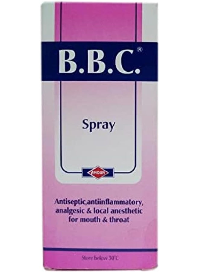 BBC Antiseptic Anti-Inflammatory Analgesic Throat Relief Spray 25Ml