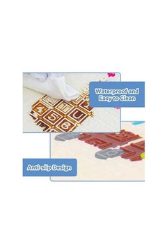 DARIYAH Big Size Baby Crawling Play Floormat Foam Non-Toxic Foldable Reversible Playing Mat  - Image 3