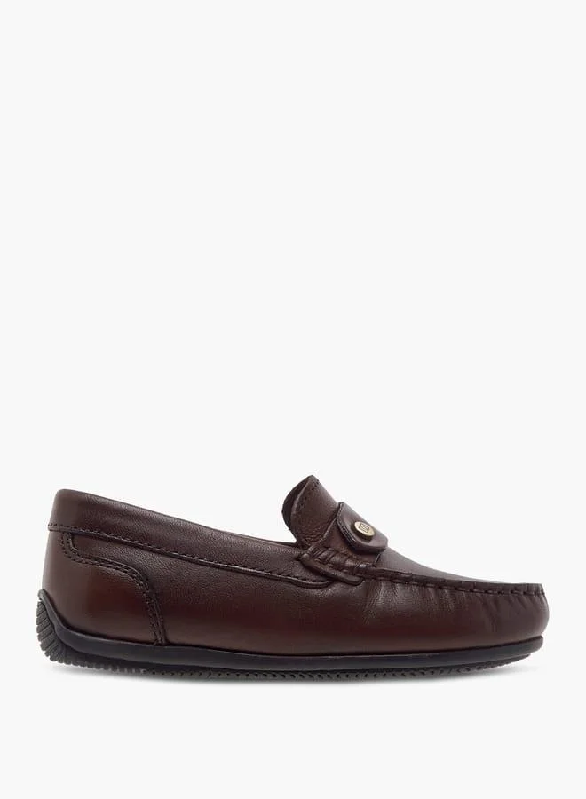 Mister Duchini Boys Textured Slip-On Moccasins