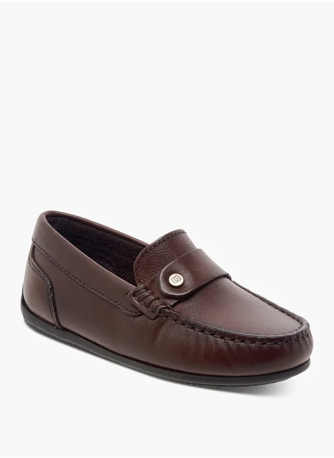 سيد دوتشيني Boys Textured Slip-On Moccasins Ramadan Collection