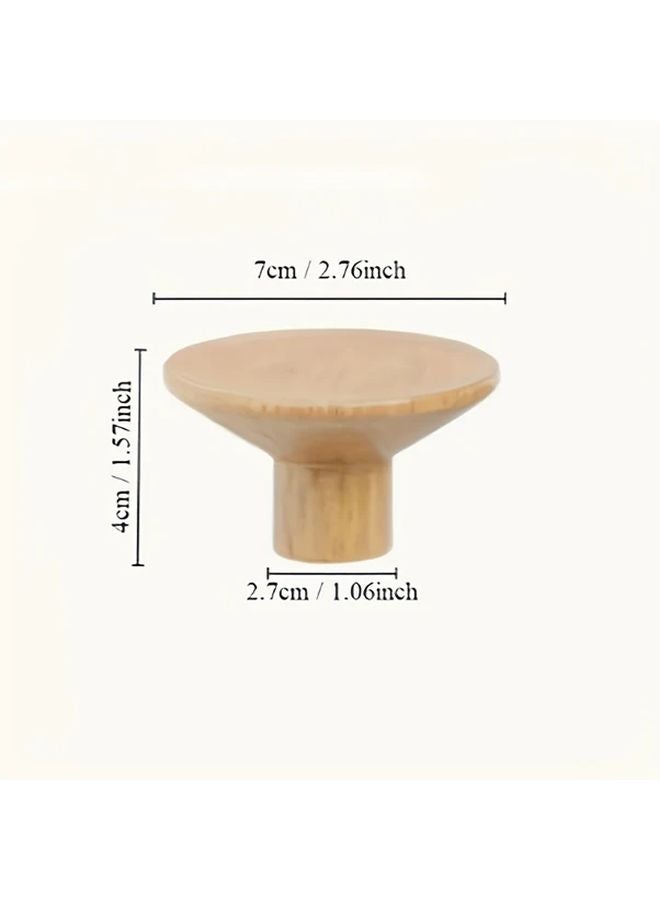 4 Pcs Modern Geometric Wooden Wall Hooks Non Slip Wall Mounted Hangers For Coats Hats Towels Easy Installation Space Saving Home Decor - Image 2