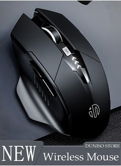 Bluetooth Mouse Wireless Mouse 2.4G with 6 Buttons 3 Adjustable DPI Battery DisplayLevels Ergonomic Computer Mouse for Laptop Computer Mac PC Windows Chromebook Notebook