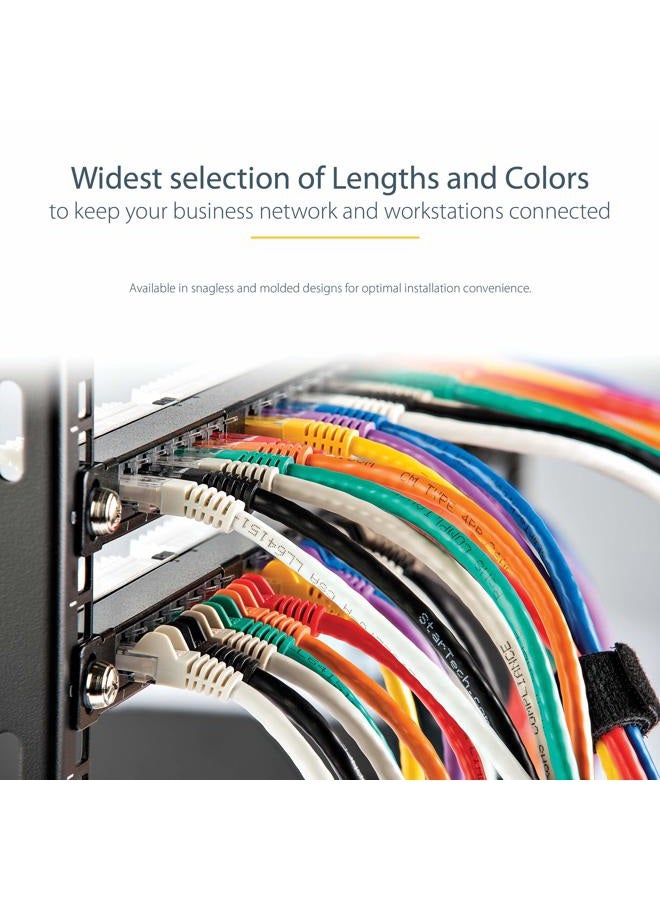 StarTech .com 35ft CAT6 Ethernet Cable - Purple CAT 6 Gigabit Ethernet Wire - 650MHz 100W PoE RJ45 UTP Network/Patch Cord Snagless w/Strain Relief Fluke Tested/Wiring is UL Certified/TIA (N6PATCH35PL) - Image 5