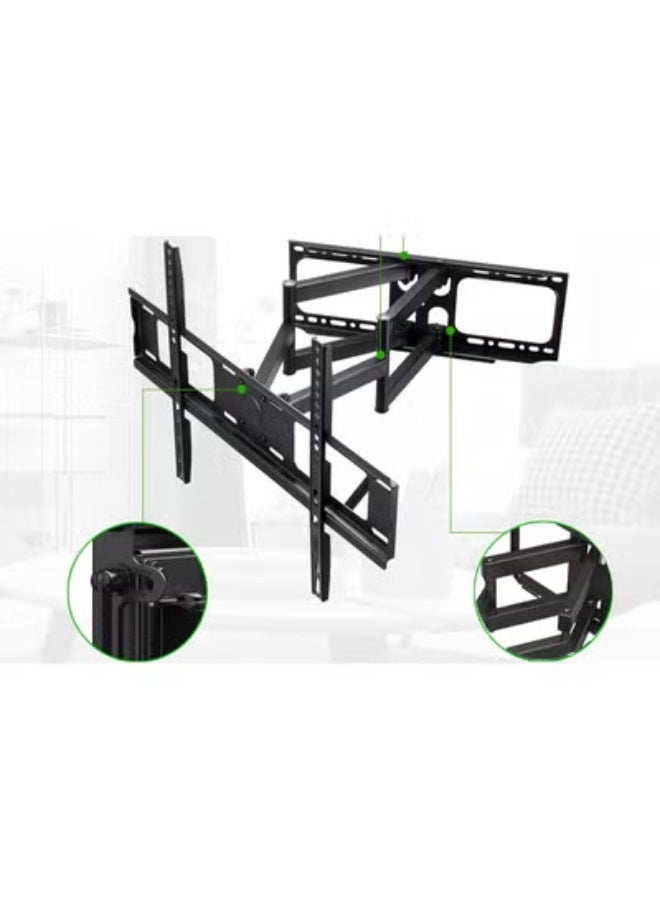 TV Wall Mount – Full Motion Bracket for 32–85" Screens – Heavy-Duty Dual Arms with Tilt, Swivel & Extension – Supports Up to 60 kg – HDMI 2.1 Cable Included - Image 2
