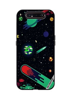 VR CREATIVE Protective Case Cover For Samsung Galaxy A80 Galaxy Design Multicolour  - Image 1