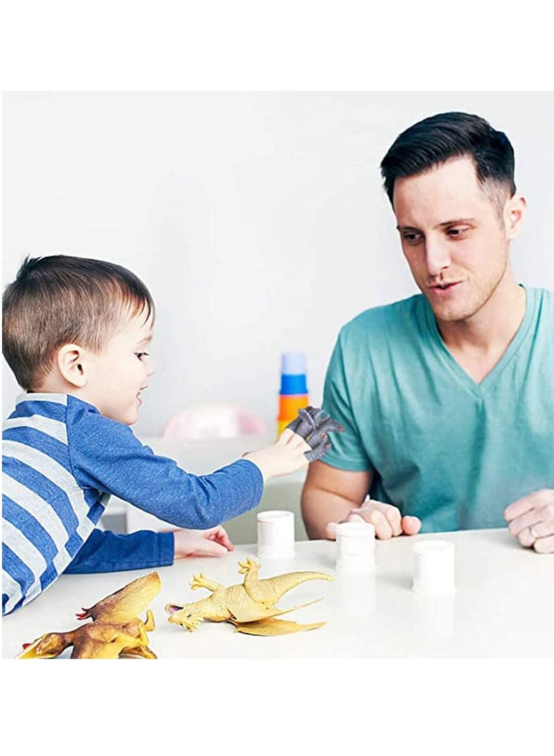 SYOSI 10 Pcs Dinosaur Head Finger Puppets, Best Choice for Party Favors, Stocking Stuffers, Pinata Fillers, and Goodie Bag - Image 3