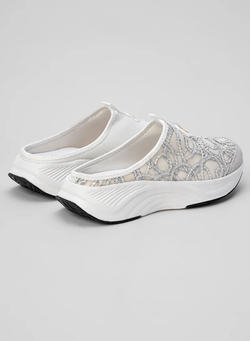 flâneur Flaneur Sneaker Mules for Women - Sabot Casual Ladies Shoes, Stylish Footwear for Women, 100% Natural Leather, Platform Lightweight & Breathable Slip On Slides, Non-Slip Extra Wide Comfortable Shoes