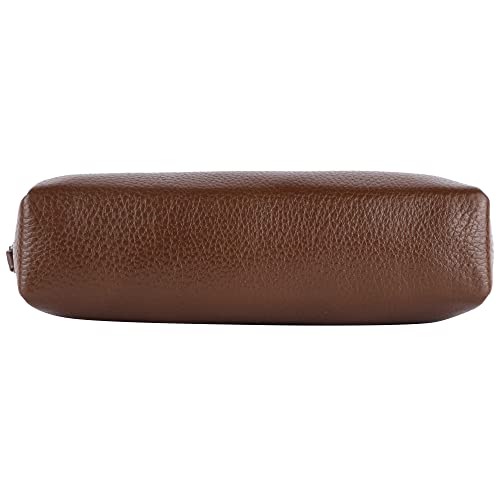 HAMMONDS FLYCATCHER Leather Utility Pouch - Multi-Use Genuine Leather Pencil Case, Cosmetic Case, Stationery Pouch, School & Office Organizer - Brushwood - Image 3