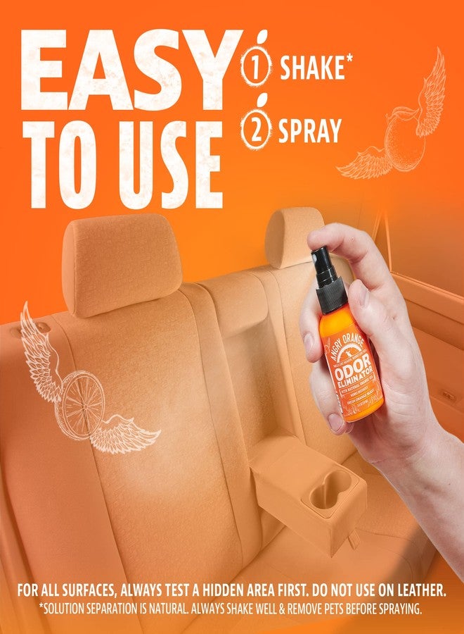 ANGRY ORANGE Pet Odor Eliminator Travel and Trial Size for Dog Urine - Citrus - 2 oz - Portable 2 Pack - Image 4