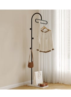 D&L Ultimate Space Saver Black Arch Coat Rack 175Cm Heavy Duty Multi-Functional Clothes Hanger Stand For Stylish Homes & Hotels Half-Round Design Durable Metal Sleek Organization  - Image 1