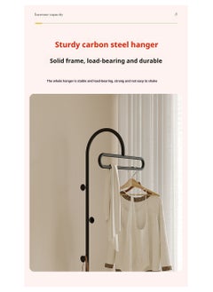 D&L Ultimate Space Saver Black Arch Coat Rack 175Cm Heavy Duty Multi-Functional Clothes Hanger Stand For Stylish Homes & Hotels Half-Round Design Durable Metal Sleek Organization  - Image 5