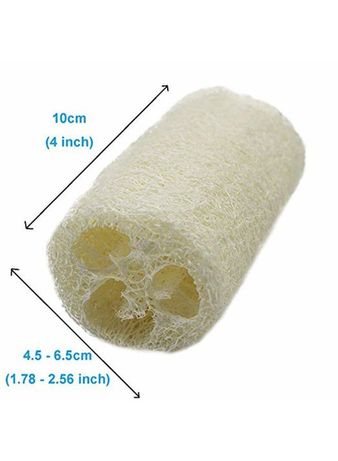 Serdokntbig Natural 6 Pack of 4 inch Loofah, Serdokntbig SPA Exfoliating Scrubber for Skin Care in Bath, Best Luffa Body Scrub Sponge, Remove Dead Skin - Image 3