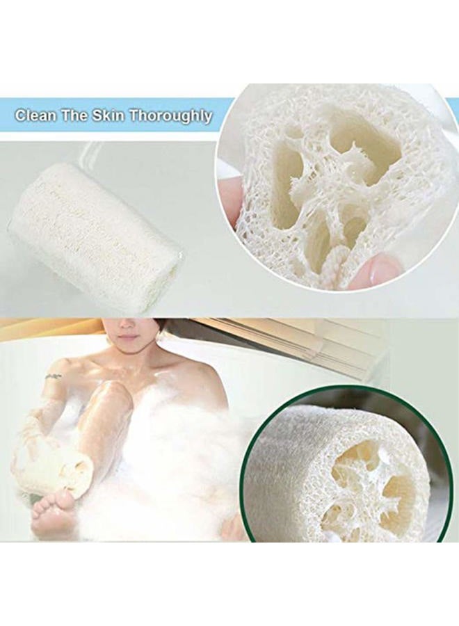 Serdokntbig Natural 6 Pack of 4 inch Loofah, Serdokntbig SPA Exfoliating Scrubber for Skin Care in Bath, Best Luffa Body Scrub Sponge, Remove Dead Skin - Image 4