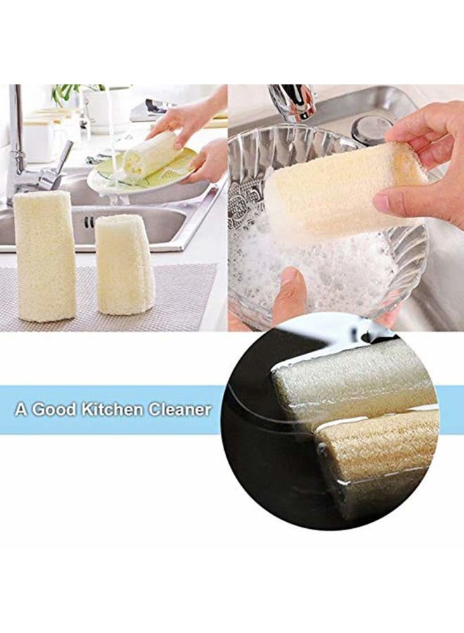 Serdokntbig Natural 6 Pack of 4 inch Loofah, Serdokntbig SPA Exfoliating Scrubber for Skin Care in Bath, Best Luffa Body Scrub Sponge, Remove Dead Skin - Image 5