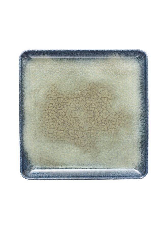 Kutahya Square Plate Island 19x19 CM Decorated - Image 1