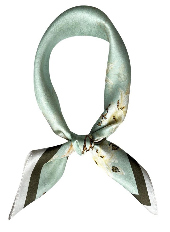 FONYVE 100% Mulberry Silk Scarfs for Women - Lightweight Square Satin Head Scarf - Small Silk Hair Scarf for Sleeping 21" x 21" - Image 1