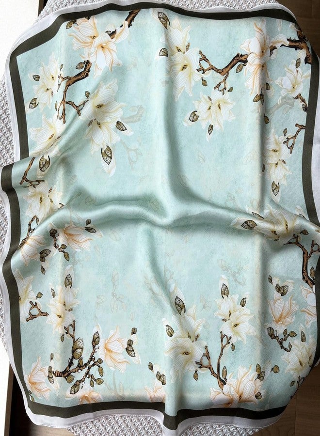 FONYVE 100% Mulberry Silk Scarfs for Women - Lightweight Square Satin Head Scarf - Small Silk Hair Scarf for Sleeping 21" x 21" - Image 2