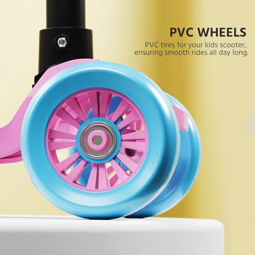 Lifelong LLKS03 Foldable Kick Skating Cycle| Skate Scooter for Kids(Max User Weight: 50Kg) Kids Scooter (Pink, Blue) - Image 2