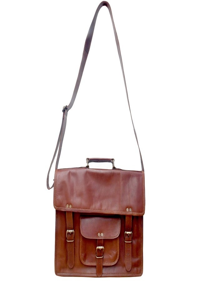 Barmer Bazaar Leather Messenger Bags Men I Leather Laptop Bag for Men I Leather Office Bag for Men I Size 16 Inch - Image 3