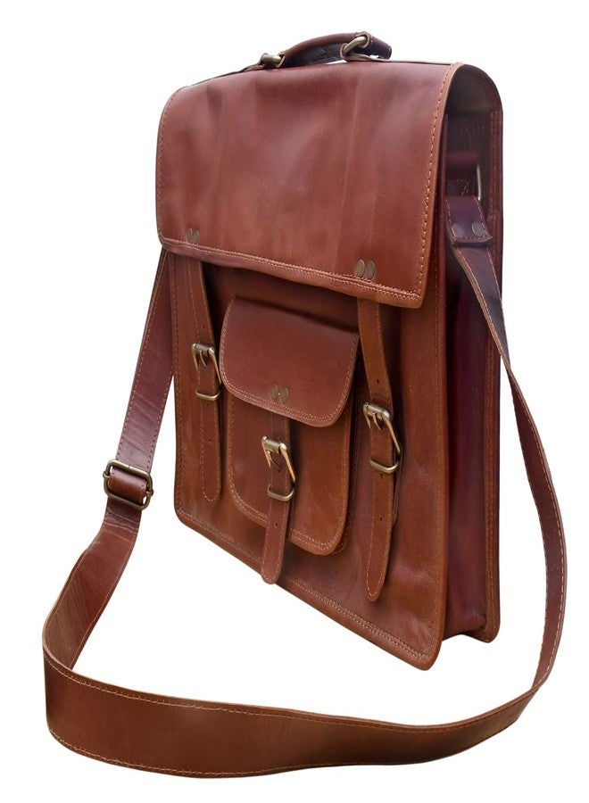 Barmer Bazaar Leather Messenger Bags Men I Leather Laptop Bag for Men I Leather Office Bag for Men I Size 16 Inch - Image 5