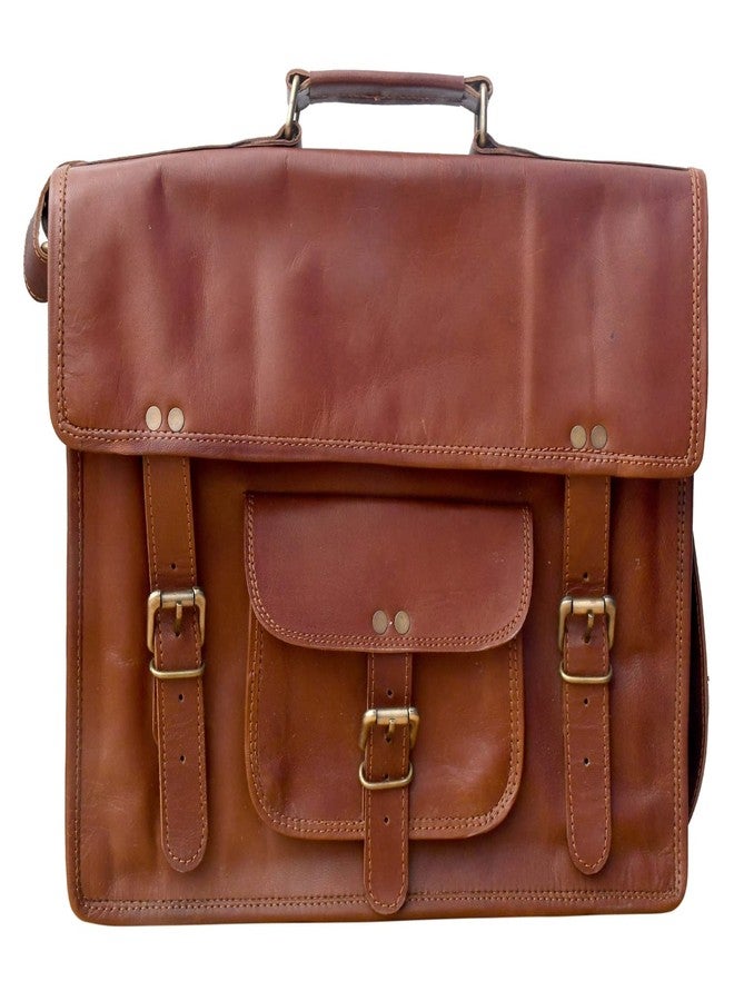 Barmer Bazaar Leather Messenger Bags Men I Leather Laptop Bag for Men I Leather Office Bag for Men I Size 16 Inch - Image 1