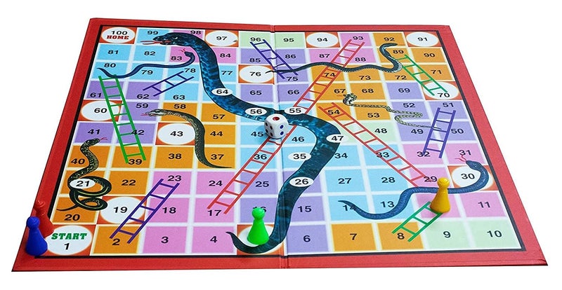 G F S 4 in 1 Family Strategy Board Games, Tambola, Chess, Ludo and Snakes & Ladders Educational Family Games, Fun & Strategy Games (Multicolor) - Image 5