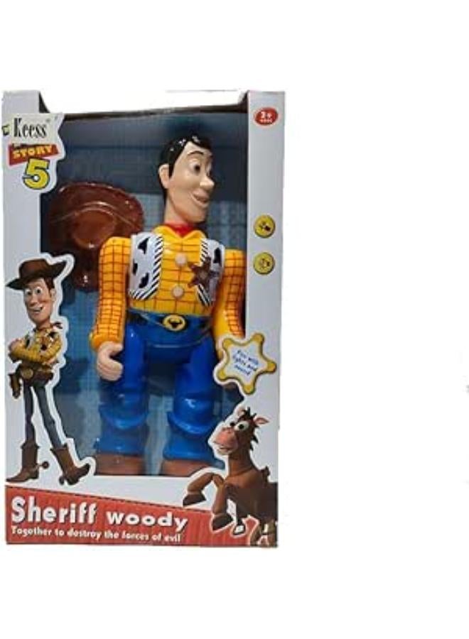 لعبة مجسمة كرتونية من متجر Next Store - مزودة بذراع متأرجحة وضوء وامض وموسيقى تفاعلية للأطفال - مثالية للأولاد - تعزز الإبداع والخيال