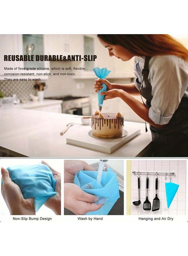 Pink Pastry Decorating Kit With Piping Tips Baking Molds For Cakes - Image 5