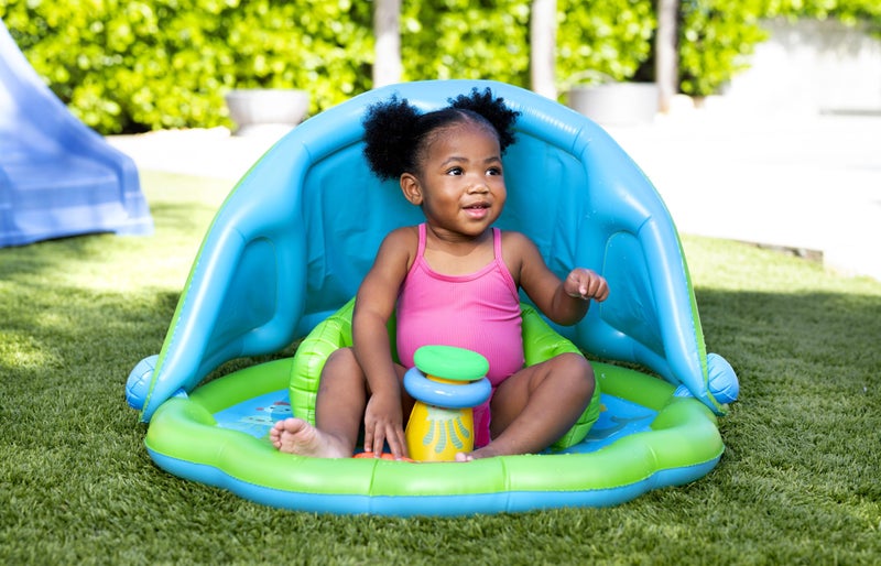 Poolcandy Little Tikes Inflatale Pool Floats & Outdoor Summer Toys (Little Tikes Splash and Play Sun-Shade mat  Splash Mat with Canopy to Provide The Best Outdoor Water Play for Toddlers) - Image 2