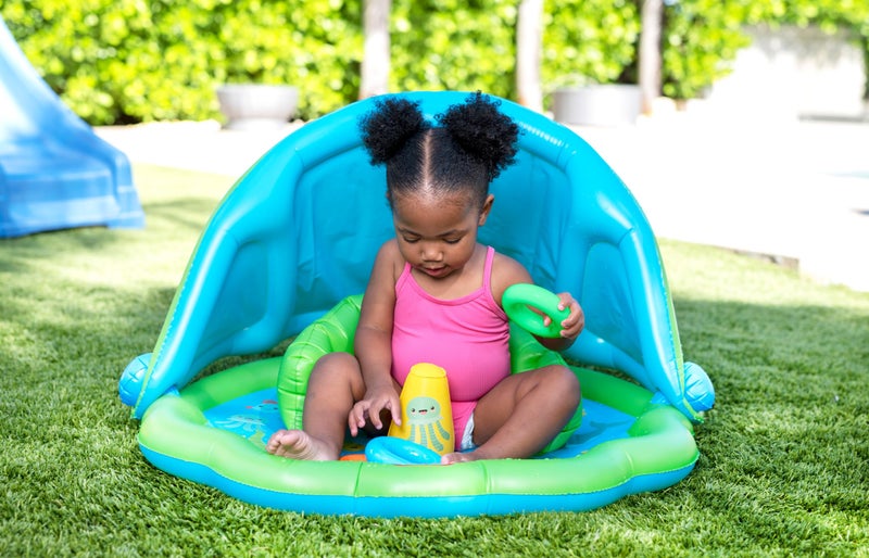 Poolcandy Little Tikes Inflatale Pool Floats & Outdoor Summer Toys (Little Tikes Splash and Play Sun-Shade mat  Splash Mat with Canopy to Provide The Best Outdoor Water Play for Toddlers) - Image 3