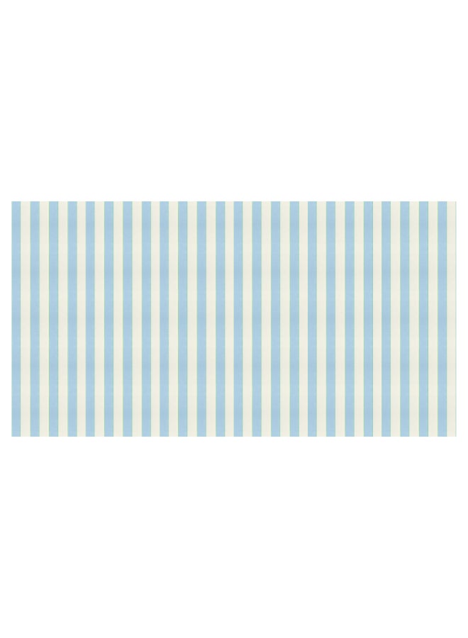 ميري ميري مفرش طاولة مخطط أزرق فاتح - Image 3