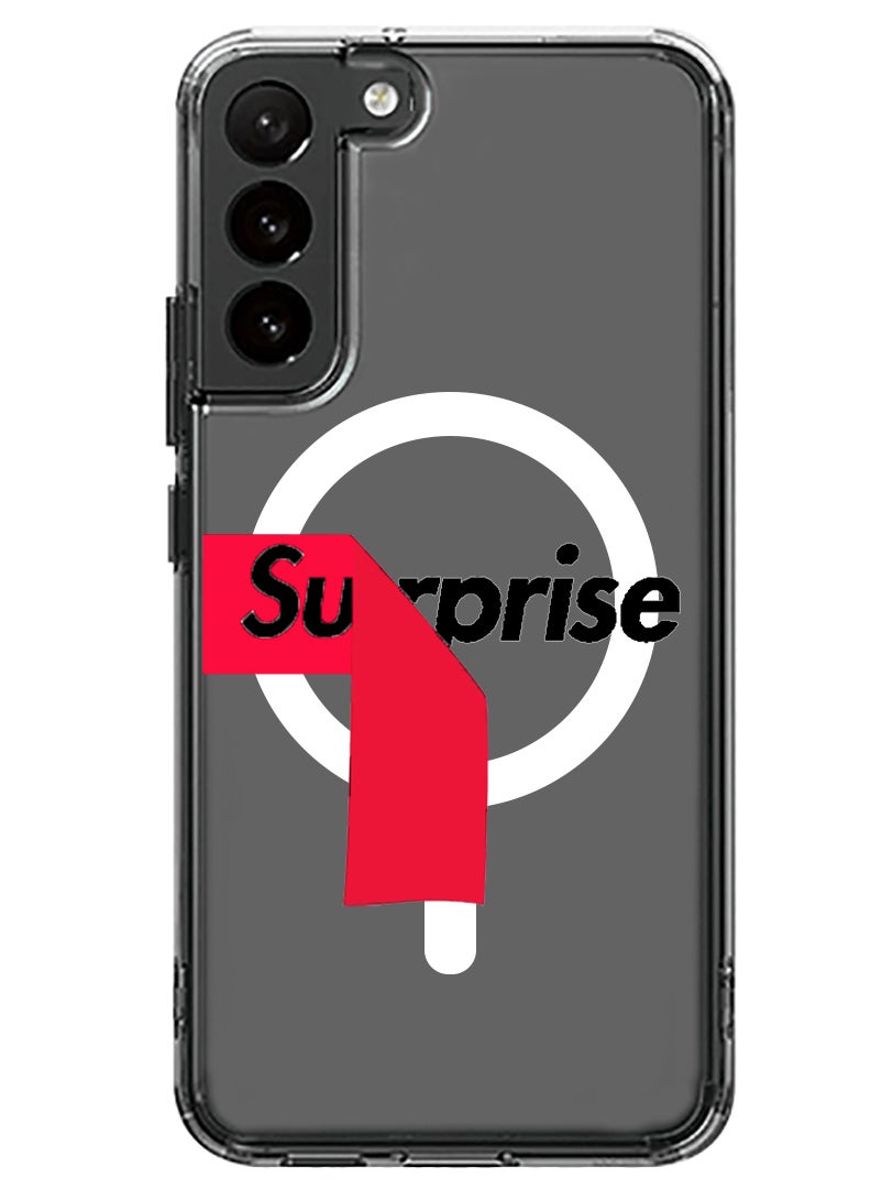 Theodor حافظة مغناطيسية لهاتف سامسونج جالكسي S23 بلس 6.6 بوصة متوافقة مع شحن ماغسيف اللاسلكي، غطاء هاتف مقاوم للصدمات مفاجأة - Image 1