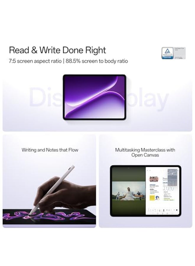 ون بلس Renewed -  Pad Go 2, [Smartchoice] | 30.73 cm (12.1 inch) 2.8K Display, Dolby Vision™, 120Hz Refresh Rate, Quad Speakers, AI, 10050 mAh Battery, 5G Tablet, 8GB RAM 256 GB Storage, Shadow Black - Image 5