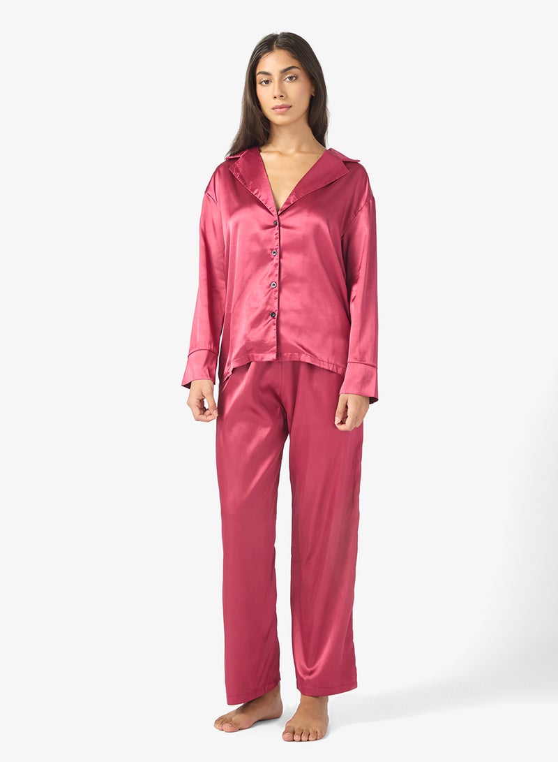 ELLA Satin Pyjama Set - Image 1
